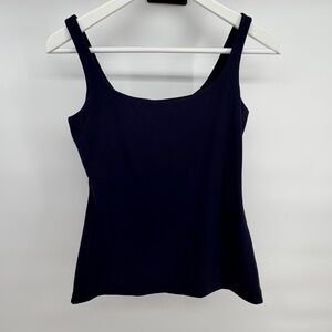 Susana Monaco Navy Scoop Neck Tank